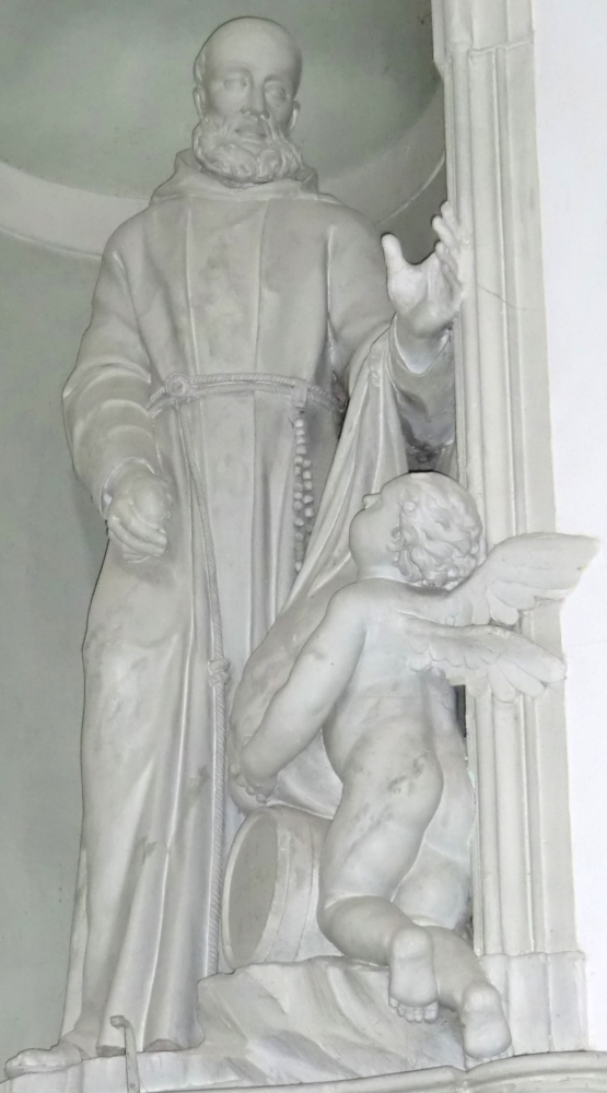 Statue in der Seraphin von Montegranaro geweihten Kirche in Montegranaro