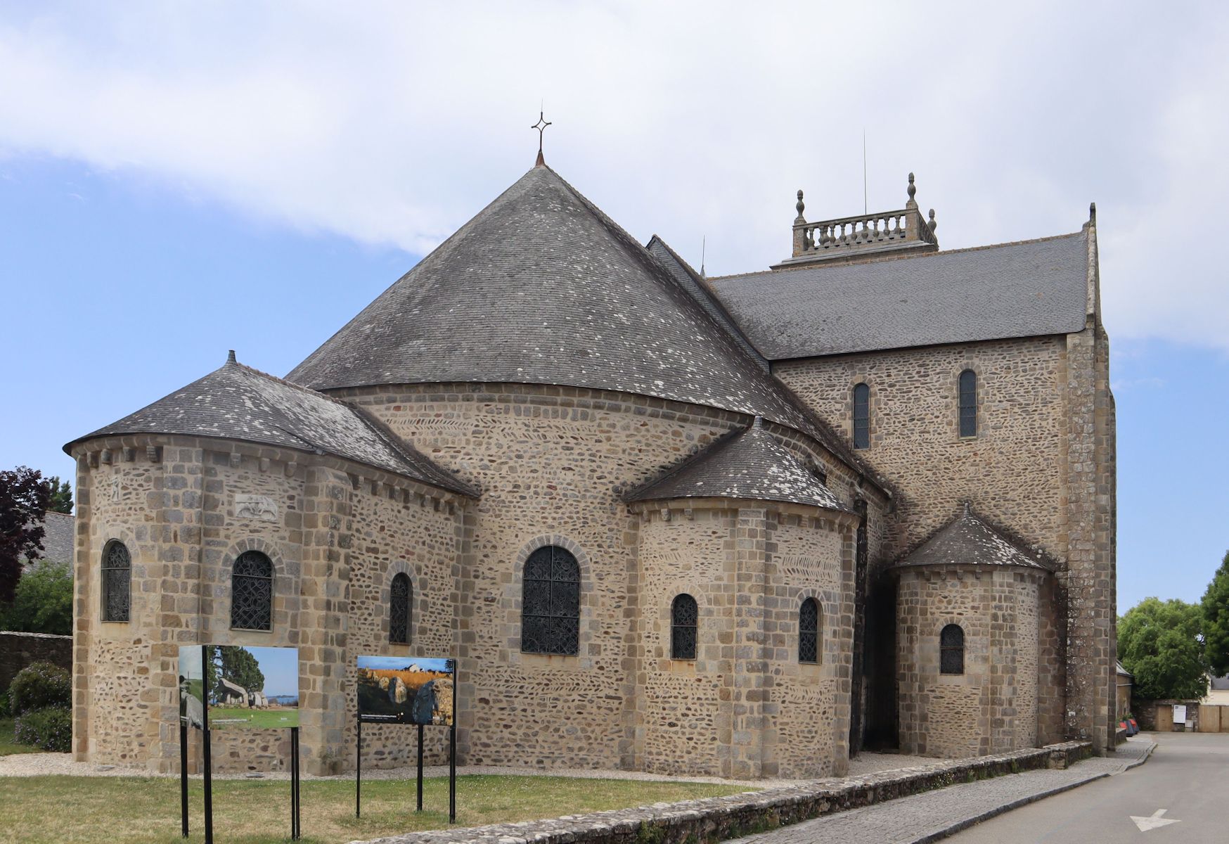 Ostseite der Kirche des ehemaligen Klosters Saint-Gildas-de-Rhuys
