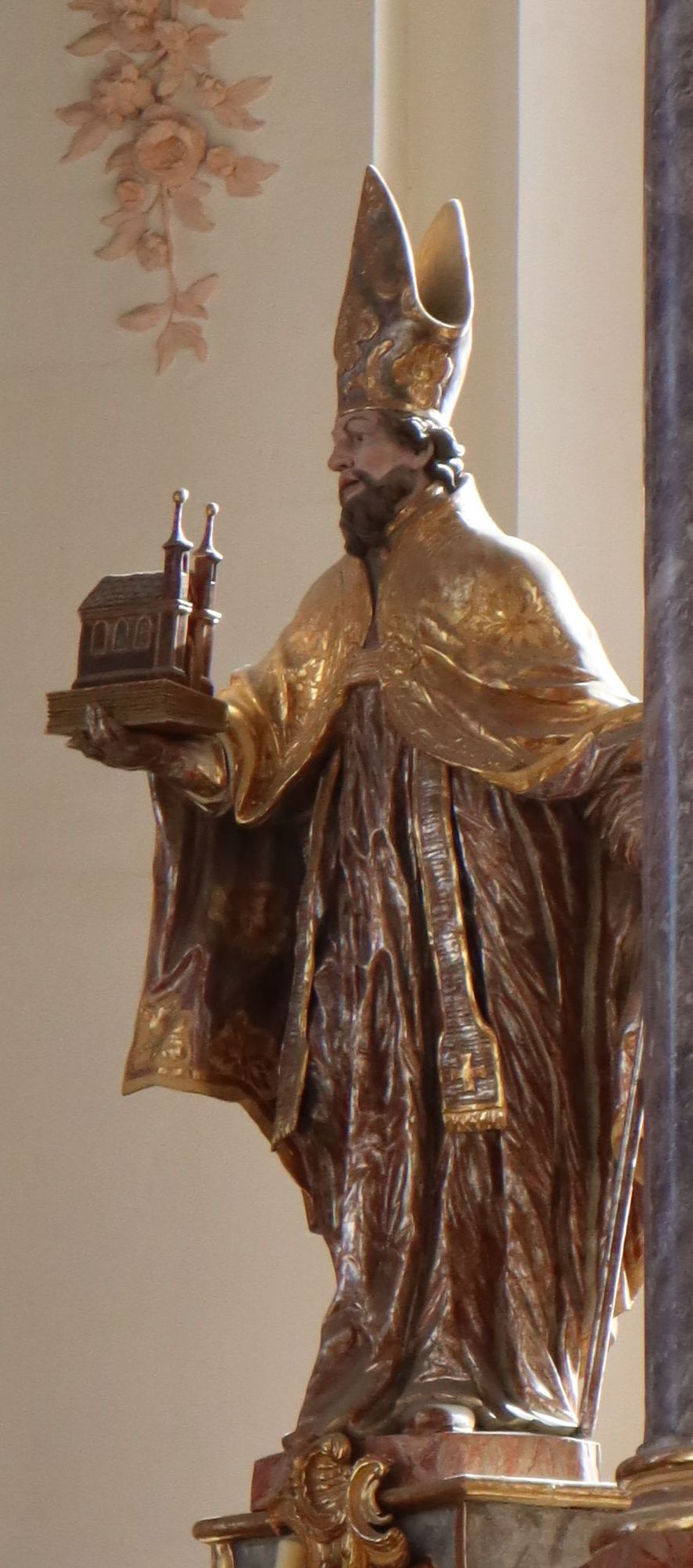 Ferdinand Tietz: Statue, um 1757, am Hochaltar der Kirche St. Paulin in Trier