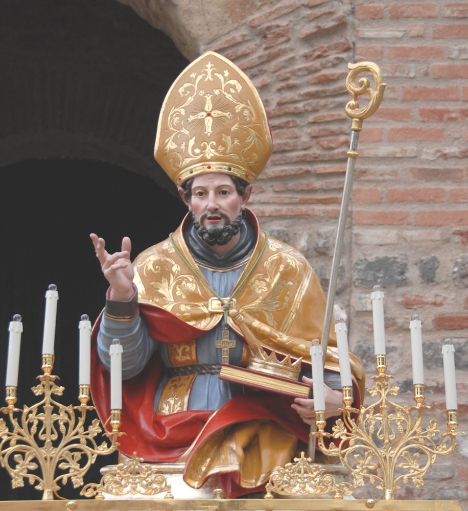 Statue bei der Prozession in Alvignano