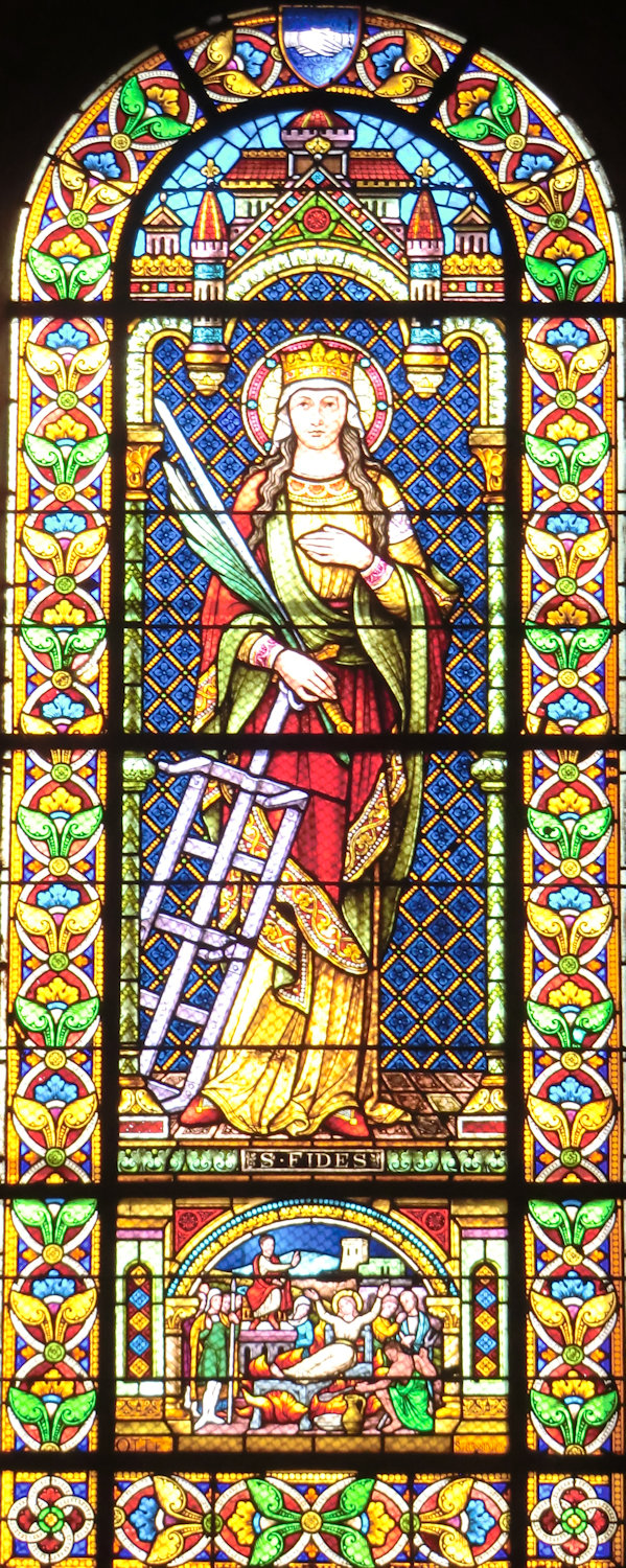 Glasfenster in der Kirche Ste-Foy in Sélestat