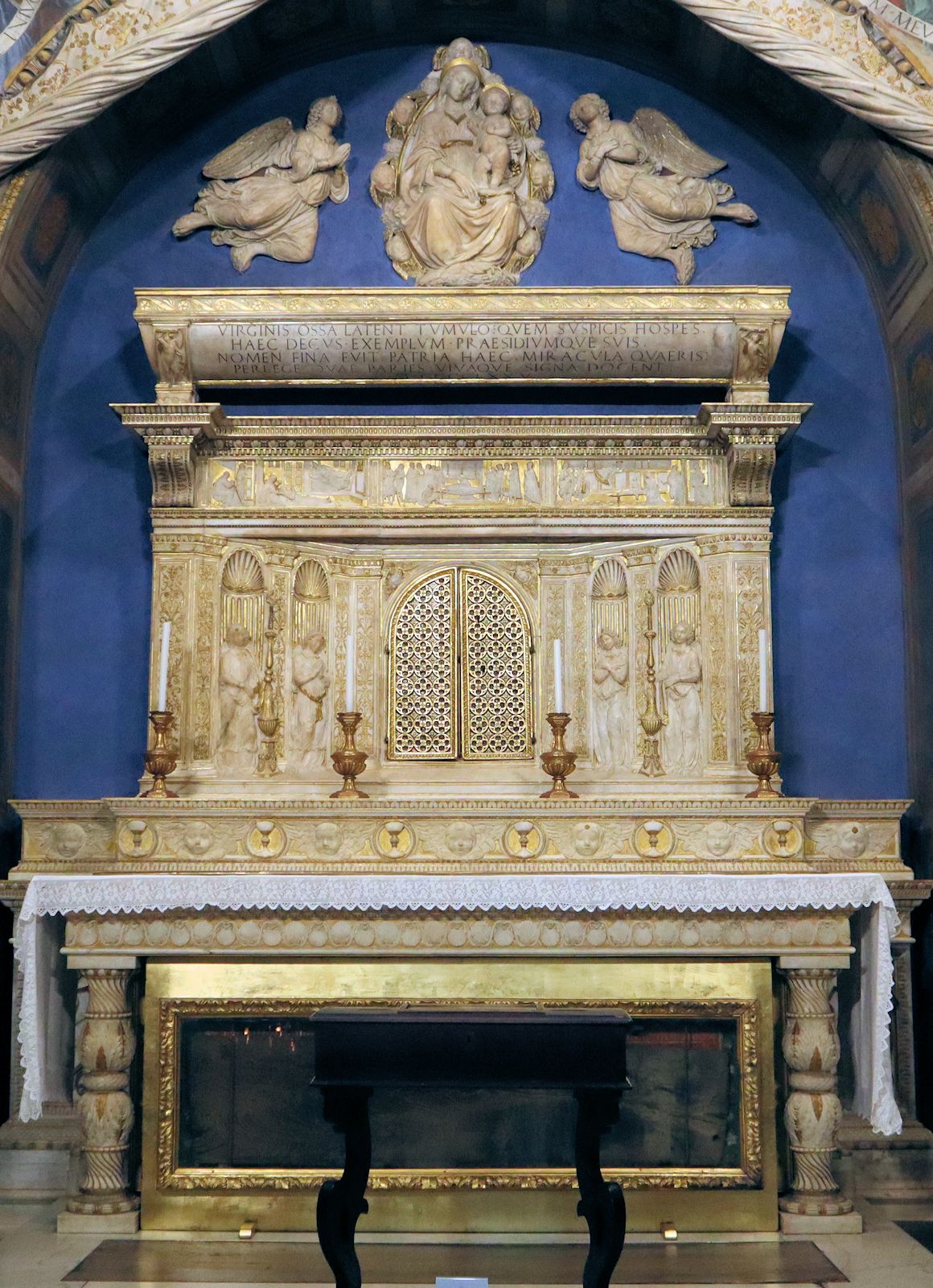 Benedetto da Maiano: Finas Grabstätte, 1475, im „Dom” in San Gimignano