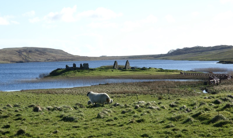 Blick auf die Insel Finlaggan