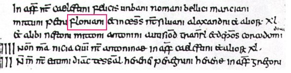 Florian im 'Echternacher Codex', Mitte des 10. Jahrhunderts, in der Nationalbibliothek in Paris