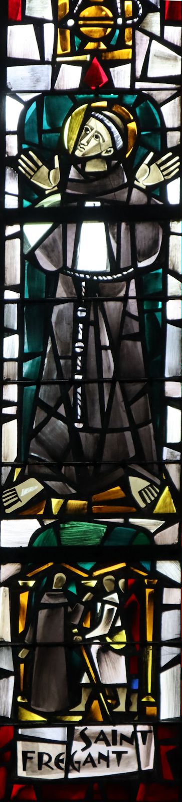 Émile Hirsch: Glasfenster, 1869, in der Stiftskirche Notre-Dame in Le Folgoët bei Quimper
