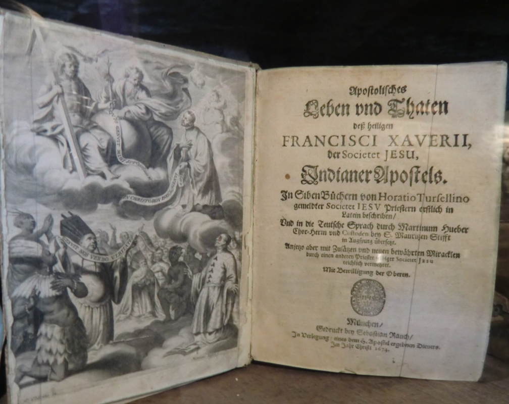 Biografie, 1674 verlegt in München, im Museum in der Burg Javier