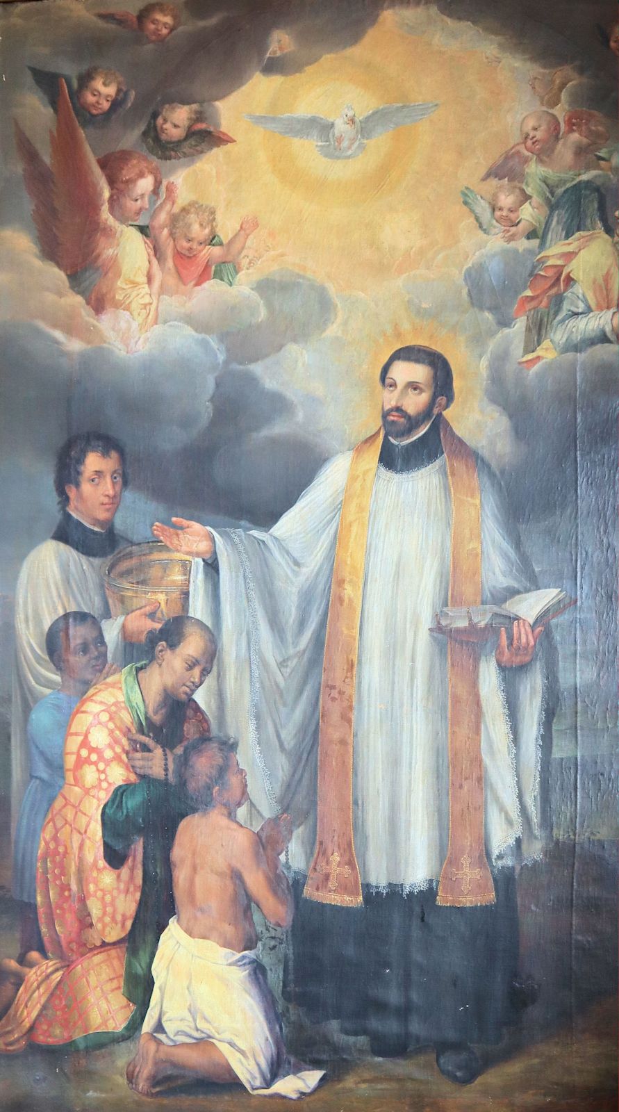 Altarbild: Franz Xaver tauft Inder, im Liebfrauenmünster in Ingolstadt