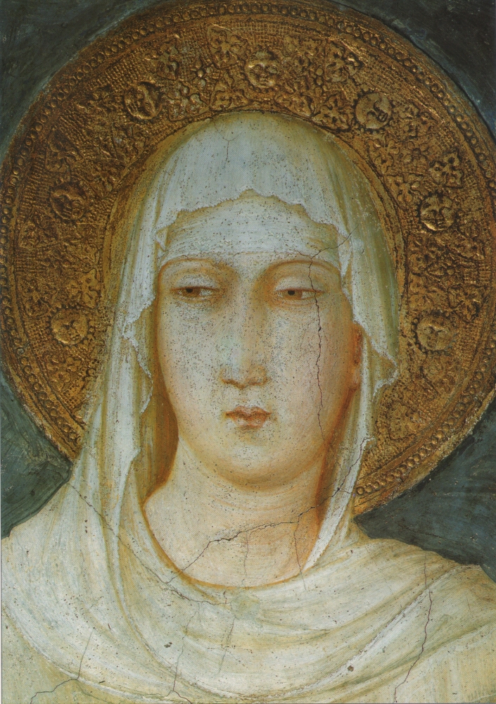 Simone Martini: Klara von Assisi, um 1317, in der Unterkirche der Basilika di San Francesco in Assisi