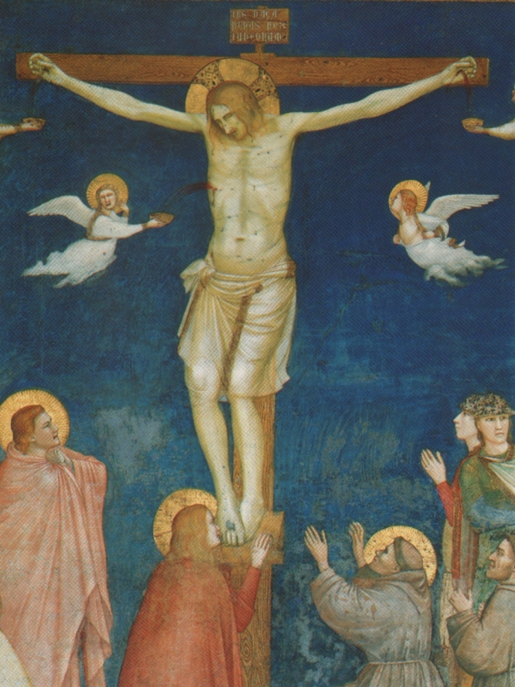Giotto di Bondone: Kruzifix, um 1310, in der Unterkirche der Basilika di San Francesco in Assisi