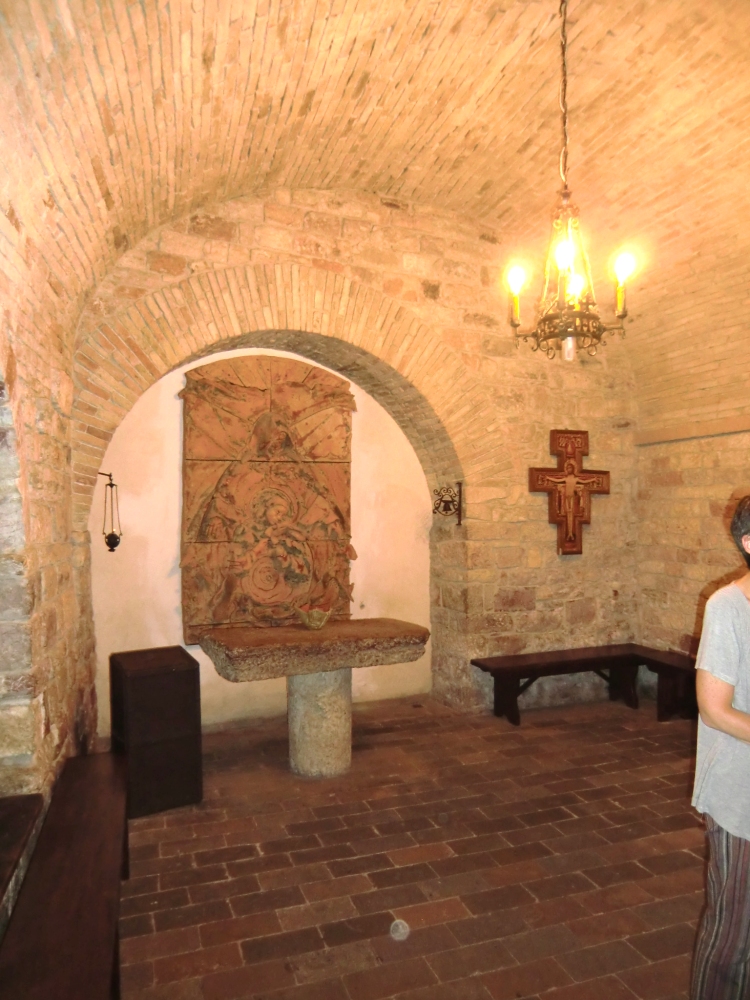 Erdgeschoss des Elternhauses von Franziskus in Assisi