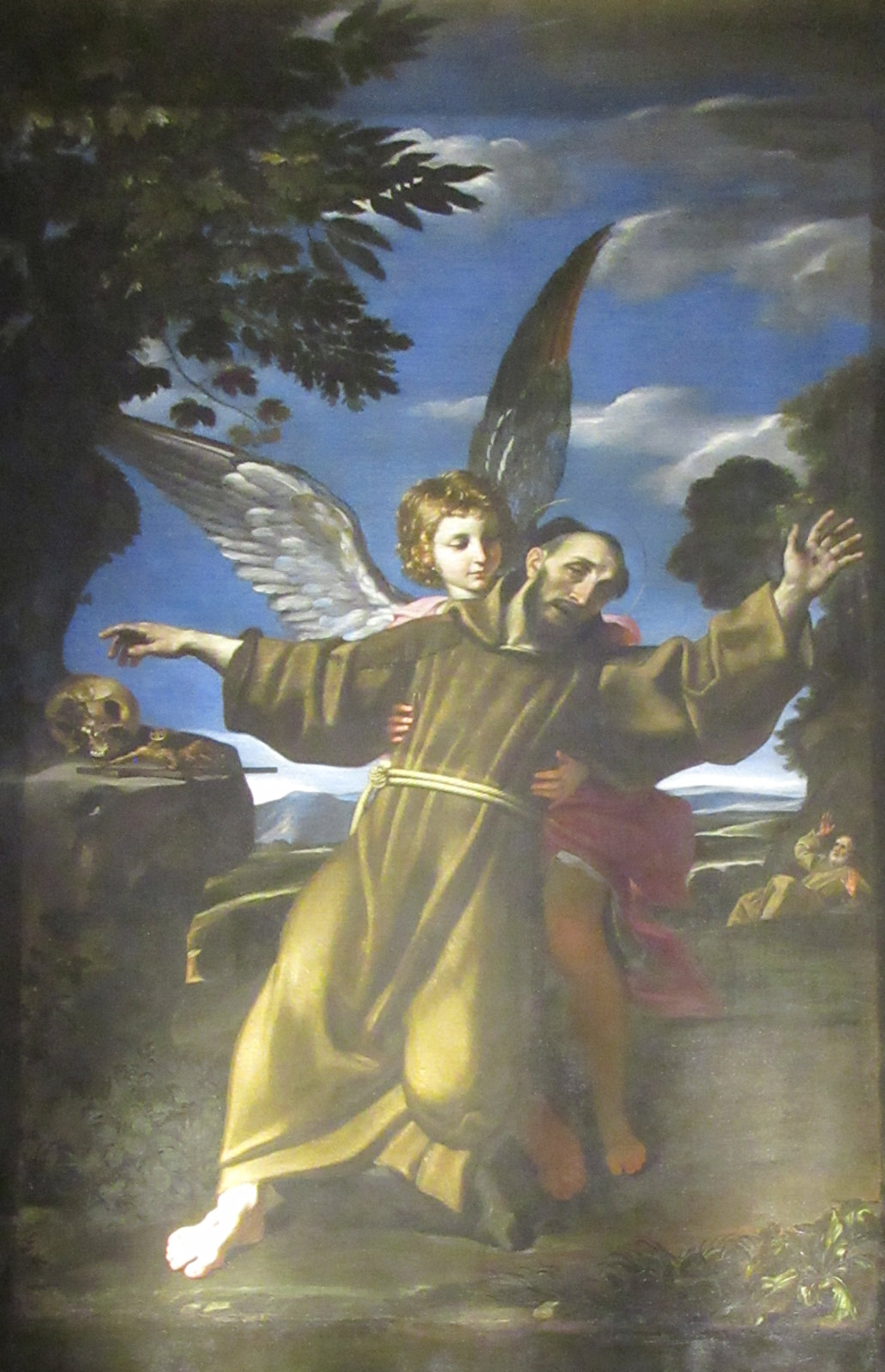 Domenichino: Franziskus in Ekstase, vor 1641, in der Kirche Santa Maria della Concezione in Rom