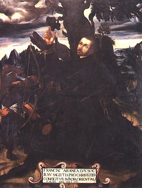 Manuel Henriques: Franziskus' Martyrium, um 1630, im Museu Nacional Machado de Castro in Coimbra