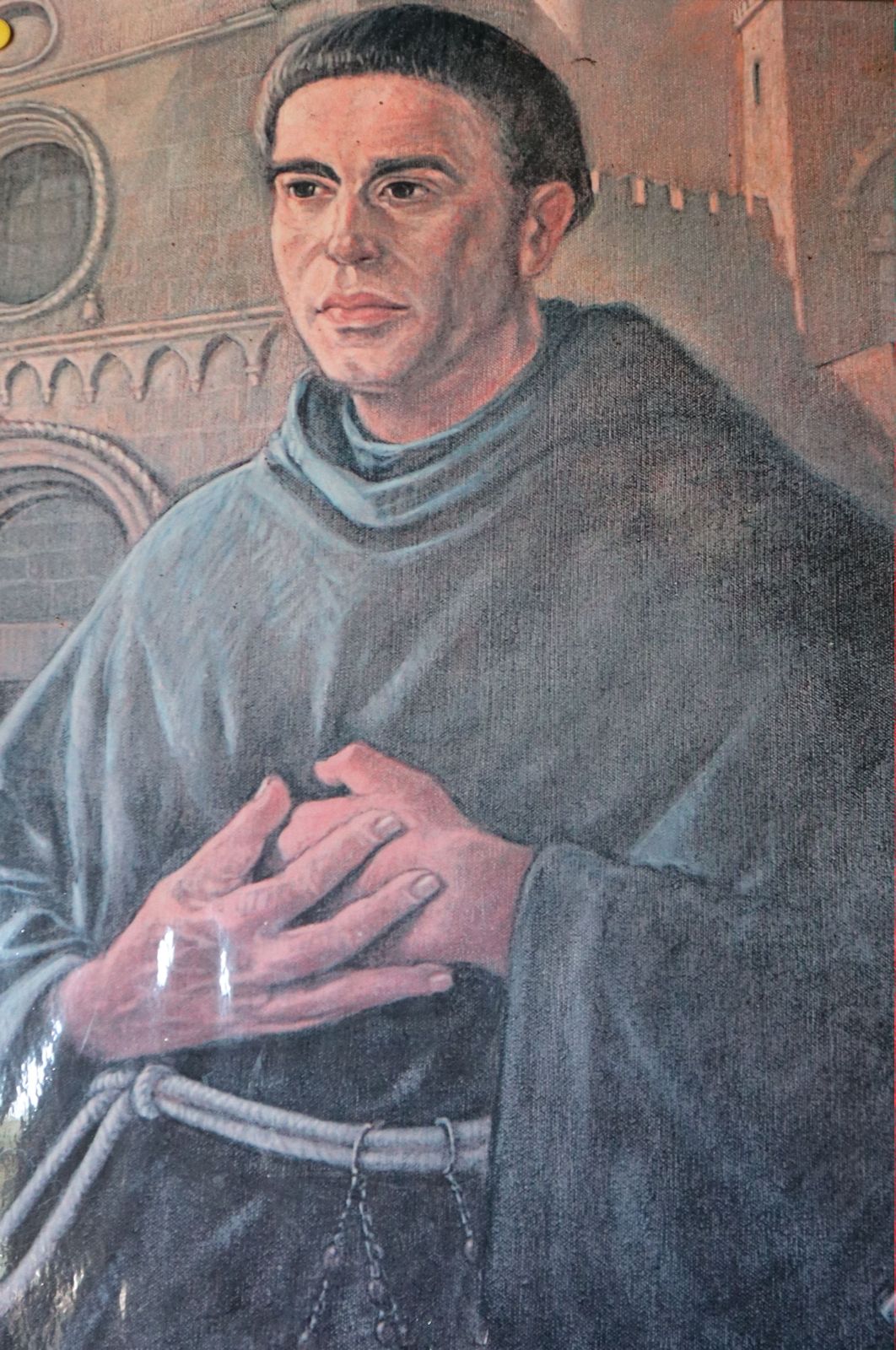 F. Ambrosini: Plakat, 1988, in der Kirche Santa Maria di Betlem in Sàssari