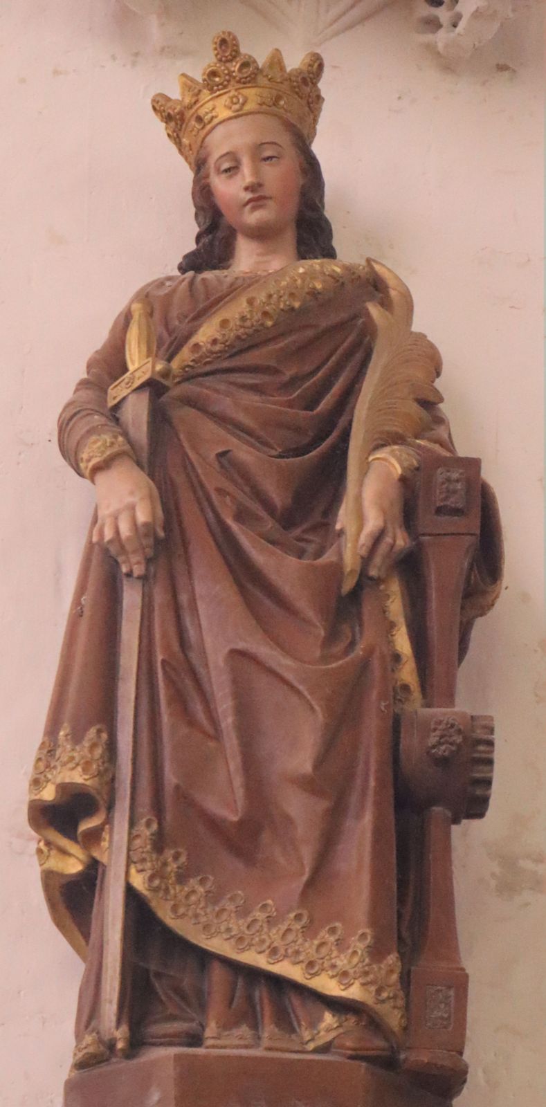 Statue in der Pfarrkirche in Bomy bei Thérouanne