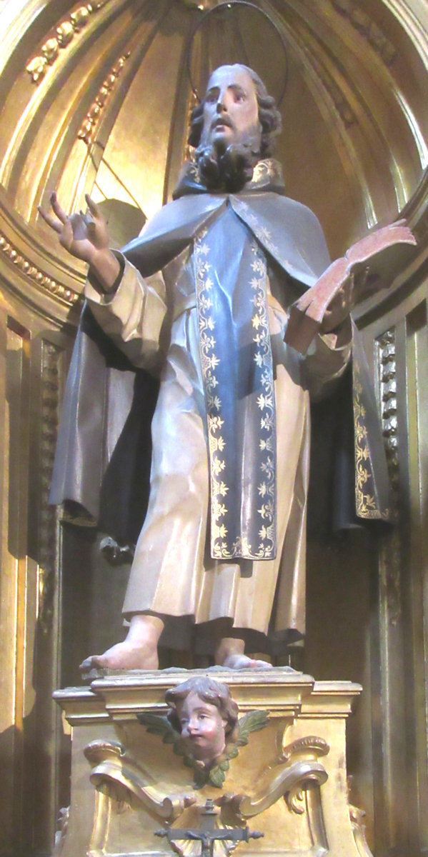 Statue: Valentin, 18. Jahrhundert, in der Fructus, Valentin und Engratia geweihten Kapelle in der Kathedrale in Segovia