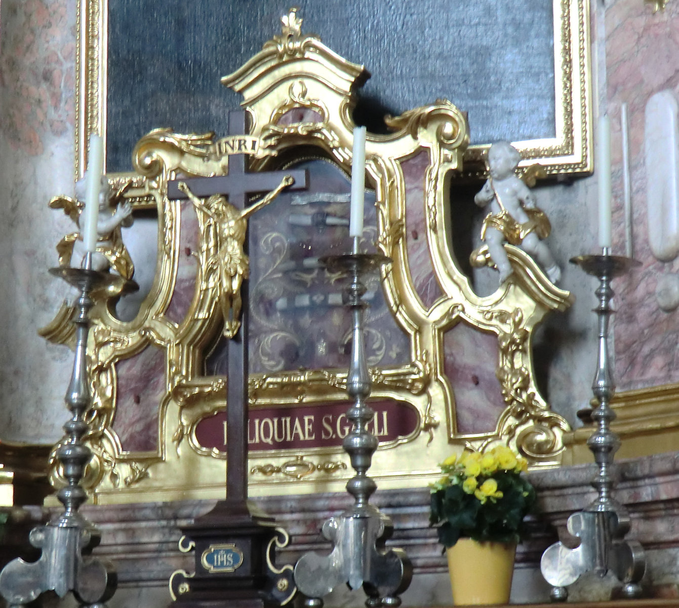 Gallus' Reliquien in der Kathedrale des Klosters St. Gallen