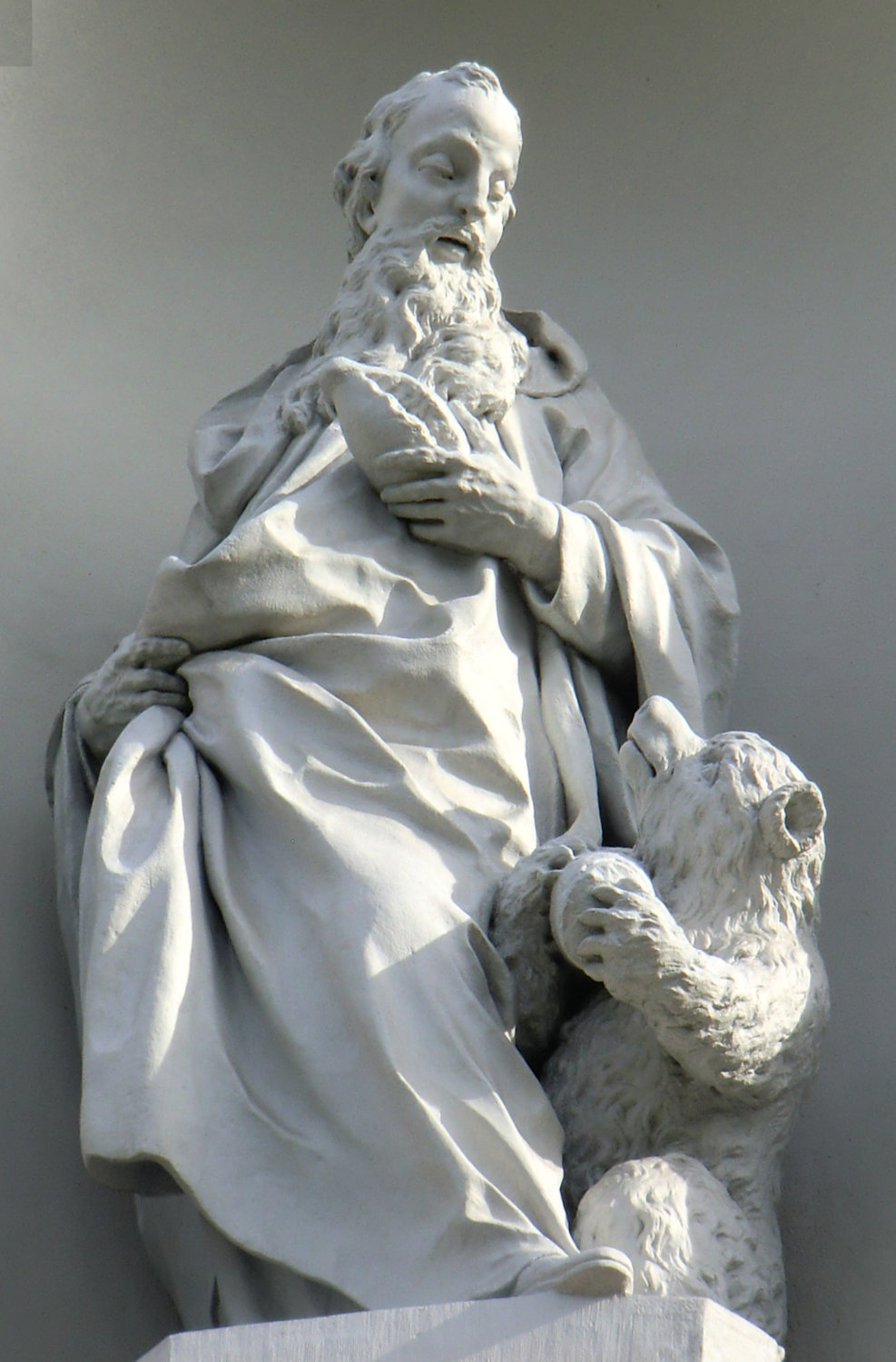 Statue an der Kathedrale des Klosters St. Gallen