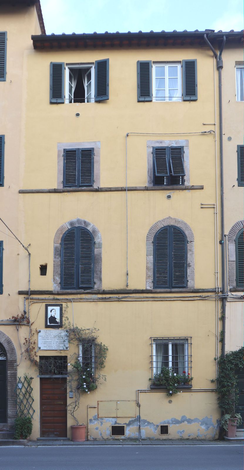 Haus der Familie Giannini in Lucca, in dem Gemma zuletzt im 2. Stock lebte und starb