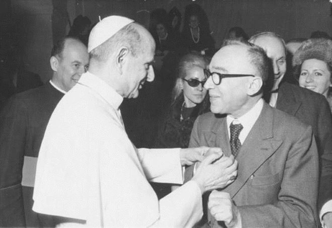 Georg La Pira bei Papst Paul VI.
