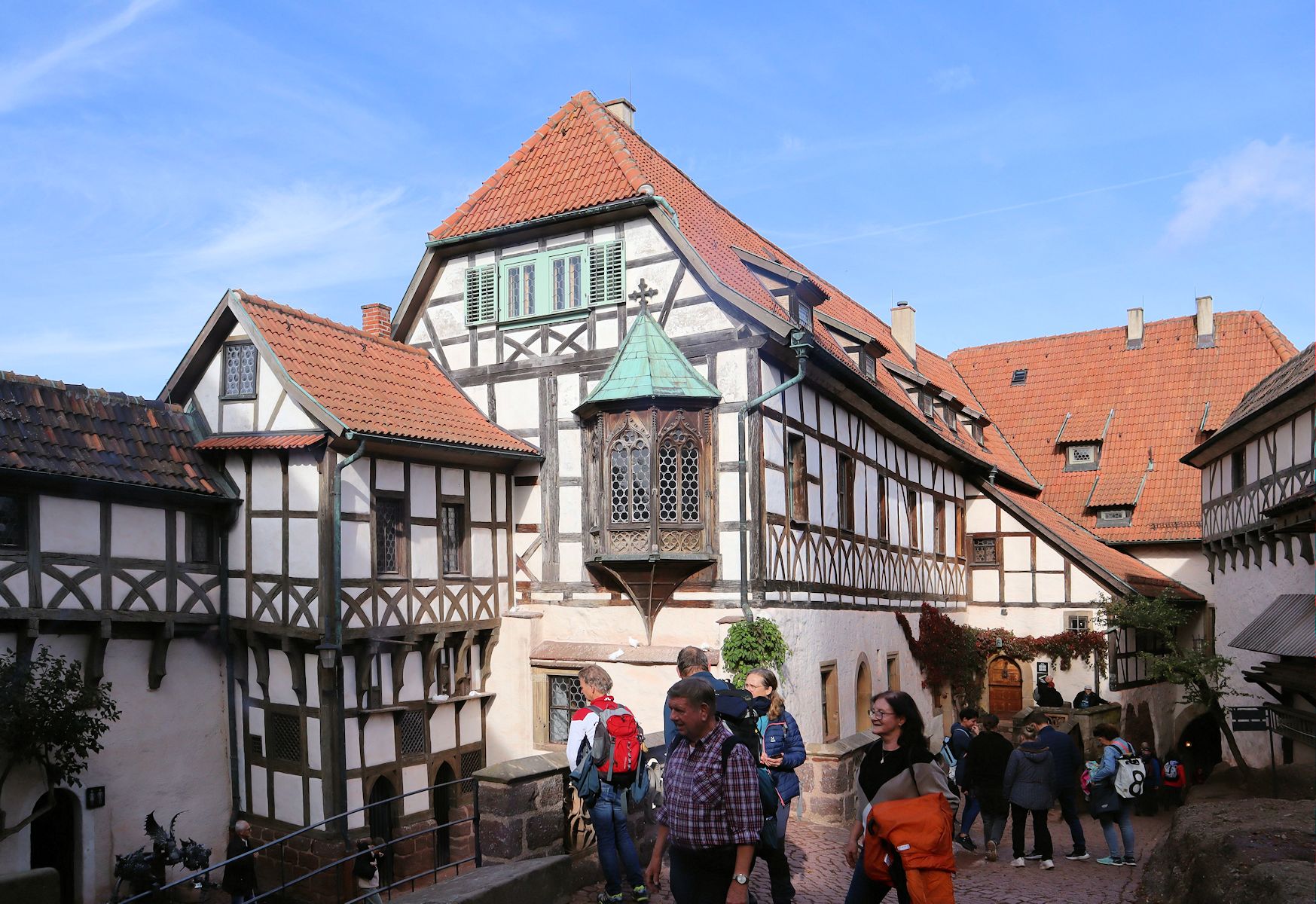Vorburg der Wartburg bei Eisenach, in der Luthers Zimmer war
