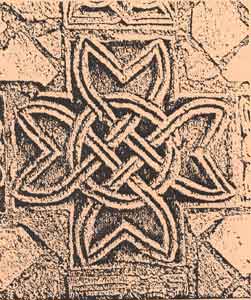 Das berühmte „Kreuz von St. Maur” mit keltischen Einflüssen, 9. Jahrhundert (?), in der Klosterkirche Saint Sauveur in Glanfeuil - heute St-Maur-sur-Loire