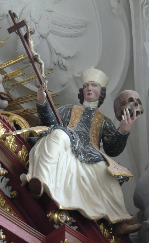 Anton Rogg: Statue am Seitenalter, 1732, in der Kirche des Klosters Obermarchtal