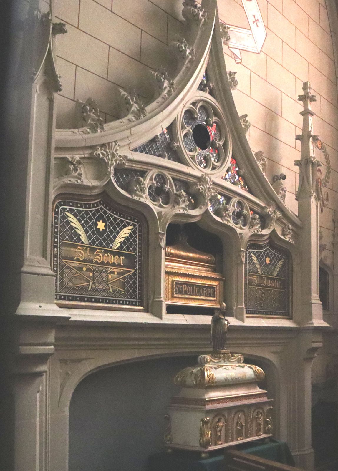 Reliquiare in der Kirche Sainte-Eulalie in Bordeaux