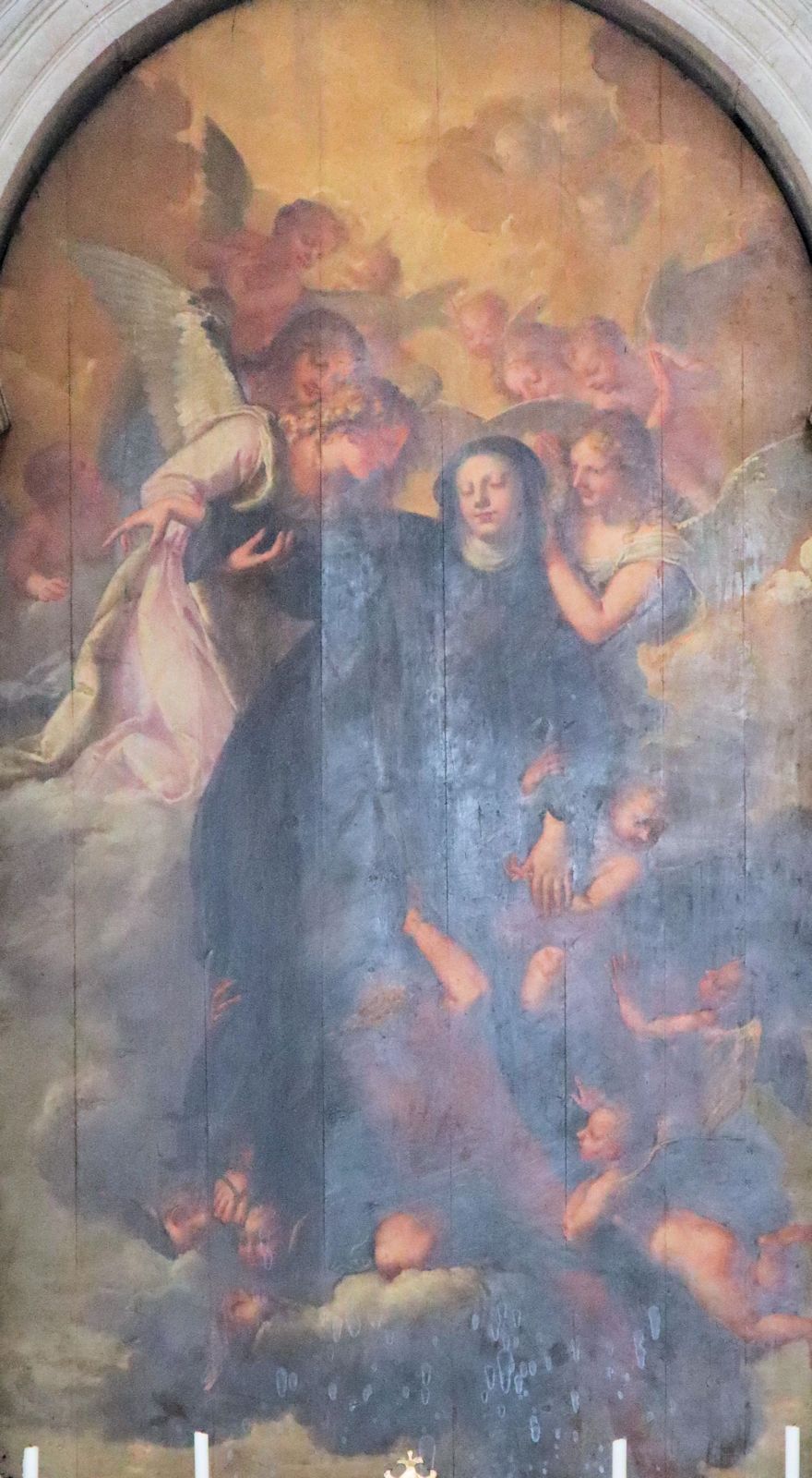 Pietro Liberi (1605 – 1687): Gertrud in Ekstase, Altarbild in der Basilika Santa Giustina in Padua