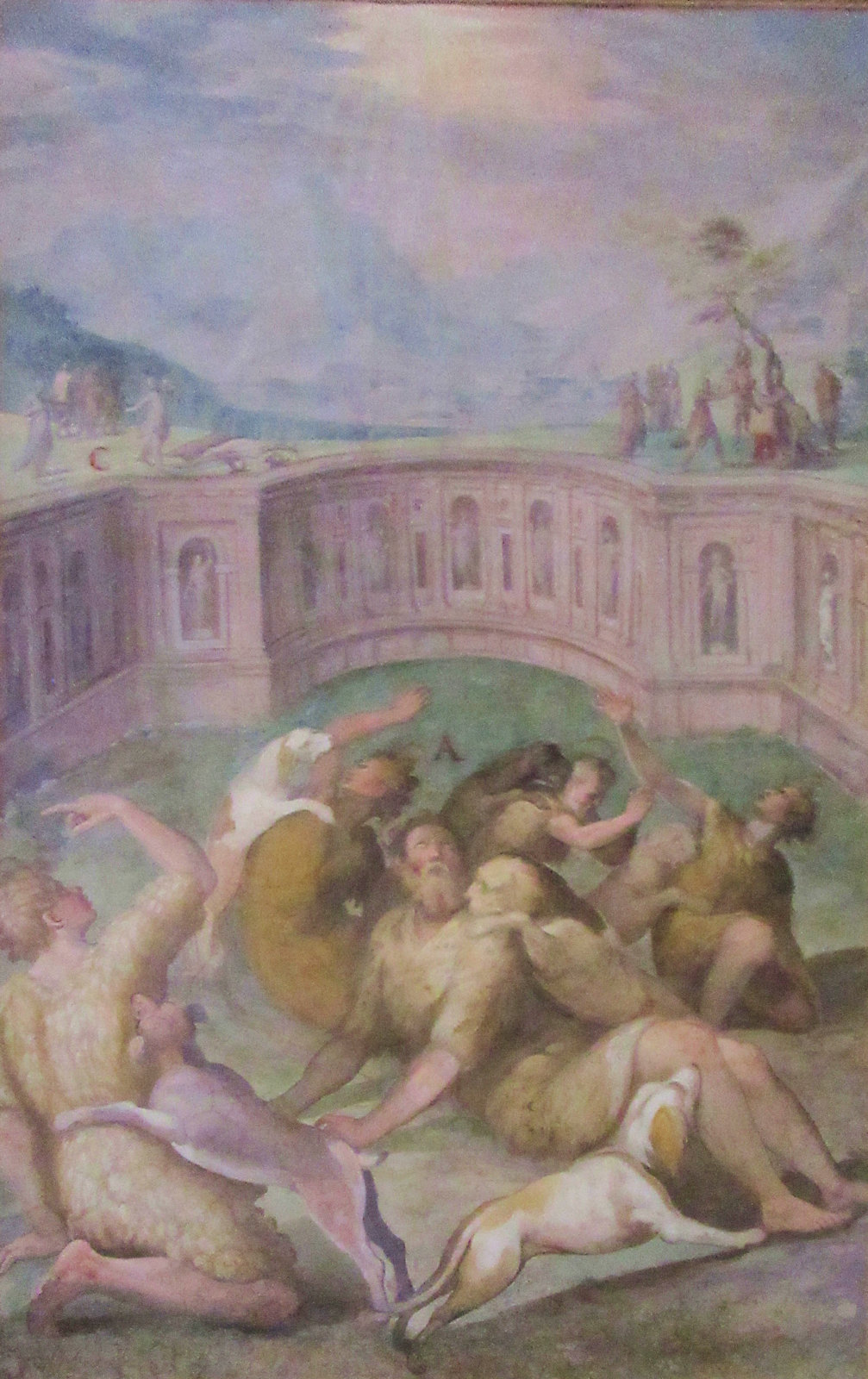 Gervasius' und Protasius' Martyrium, Fresko, um 1600, in der Kirche San Stefano Rotondo in Rom