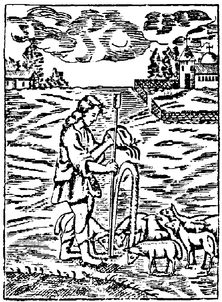 Älteste Darstellung von Gezelin aus einem Pilgerbüchlein von 1729