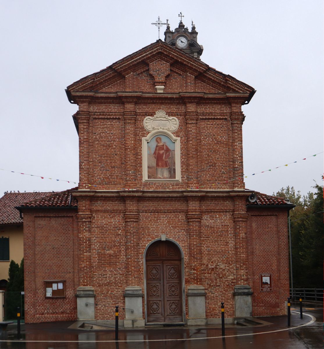 Dorfkirche in San Lorenzo di Fossano, in der Jakob am Tag nach seiner Geburt getauft wurde