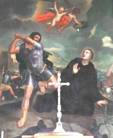 Aillet: Bild, 1687, am Hochaltar der Kirche Saint-Pierre in Martinvelle