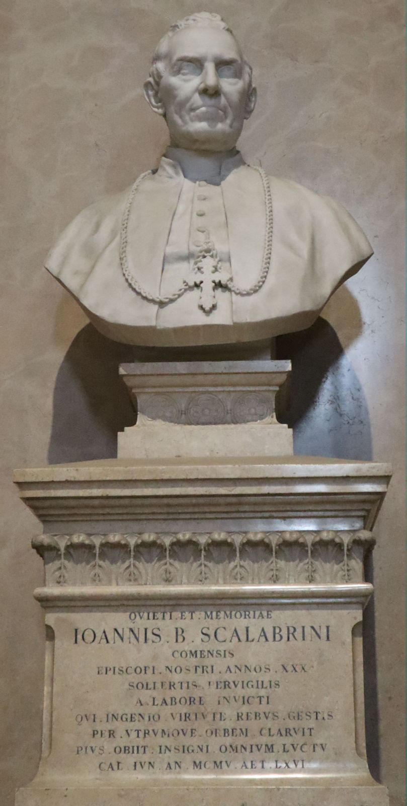 Büste in der Kathedrale in Piacenza