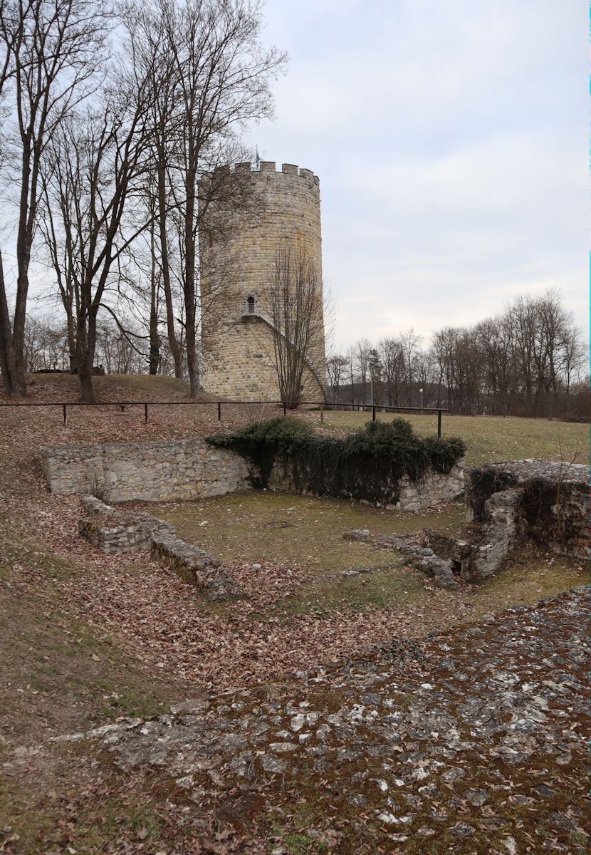 Reste der Burg in Abbach