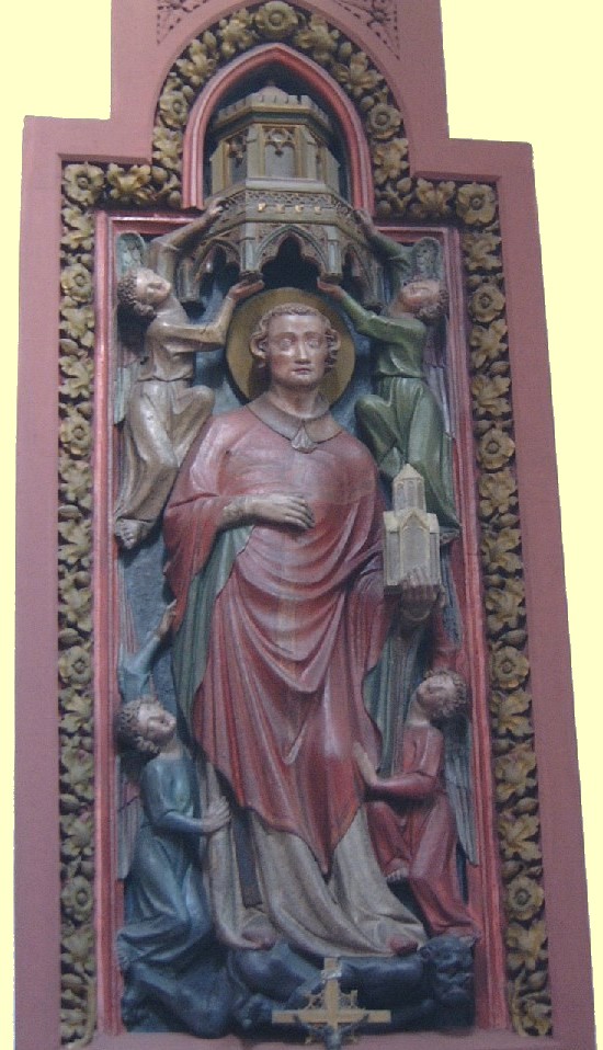 Epitaph für St. DGoar, 14. Jahrhundert, in der Stiftskirche in St. Goar