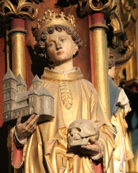 Skulptur am Hochaltar der Kirche in Cappenberg