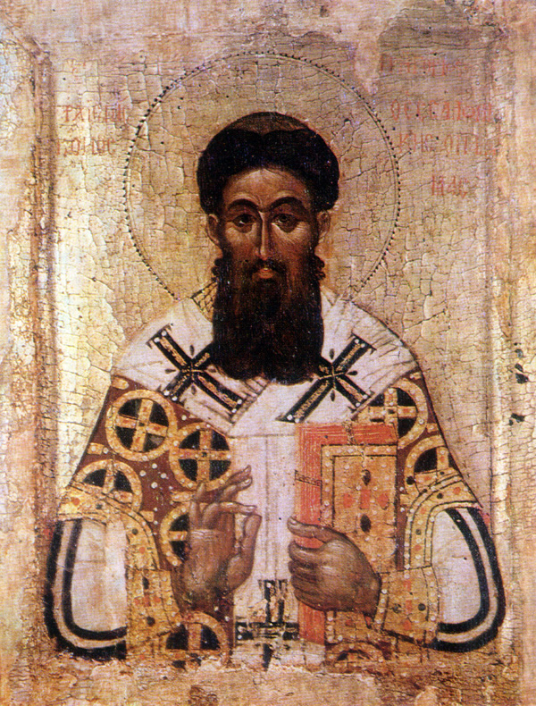 Byzantinische Ikone, spätes 14./frühes 15. Jahrhundert, im Pushkin-Museum in Moskau