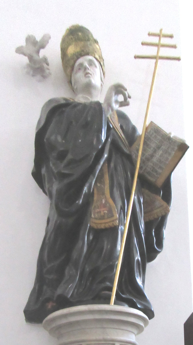 Statue in der Basilika des Klosters San Martino delle Scale bei Palermo