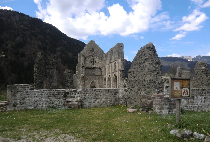 Ruinen des Klosters in Saint-Jean-d'Aulps