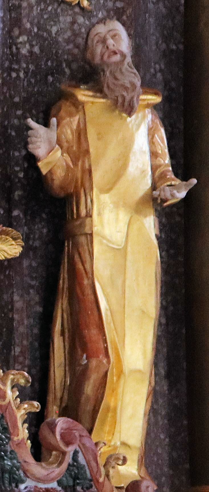 Statue am Altar der Kapelle Frauenbrünnl