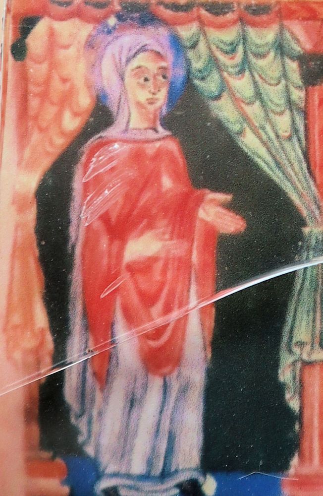 Buchmalerei: Gunthildis, 1072, im „Gundekarianum”, dem Pontifikalbuch des Bistums Eichstätt