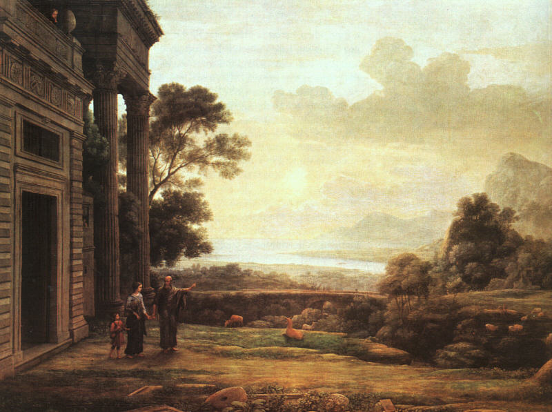 Claude Lorrain: Hagar und Ismael müssen wegziehen, 1668, Pinakothek in München