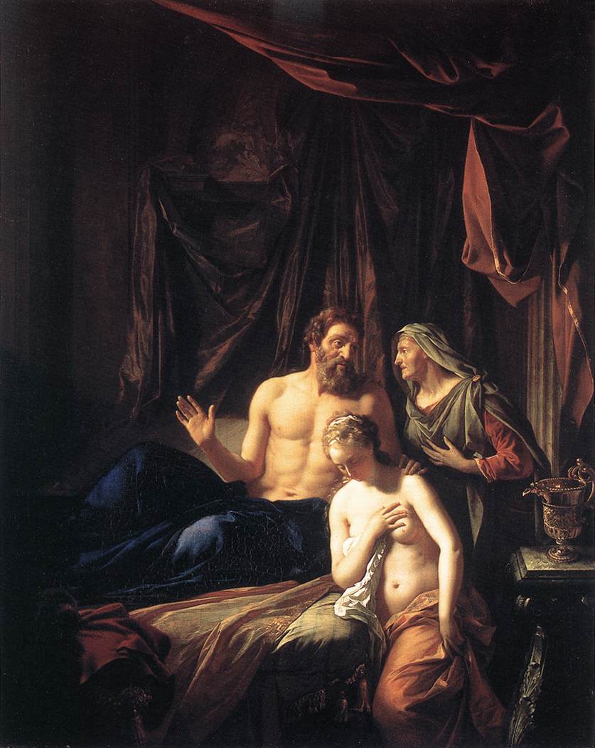 Adriaen van der Werff: Sara präsentiert die Magd Hagar ihrem Mann Abraham, 1699, Staatsgalerie in München-Schleißheim