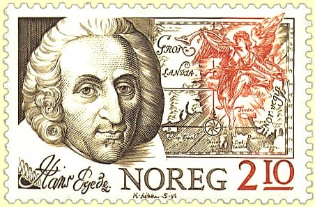 Briefmarke der norwegischen Pos