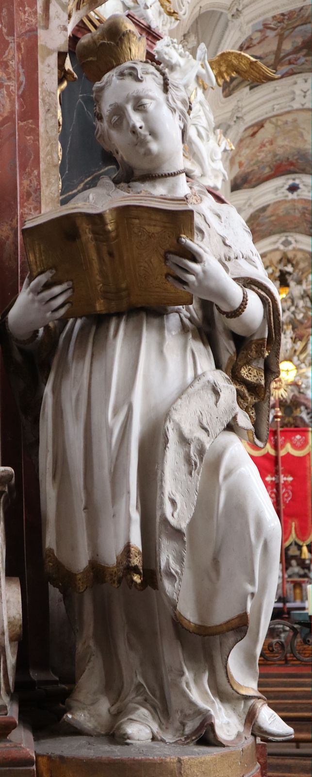 Altarstatue, um 1740, in der Kirche des ehemaligen Klosters Neuzelle bei Eisenhüttenstadt