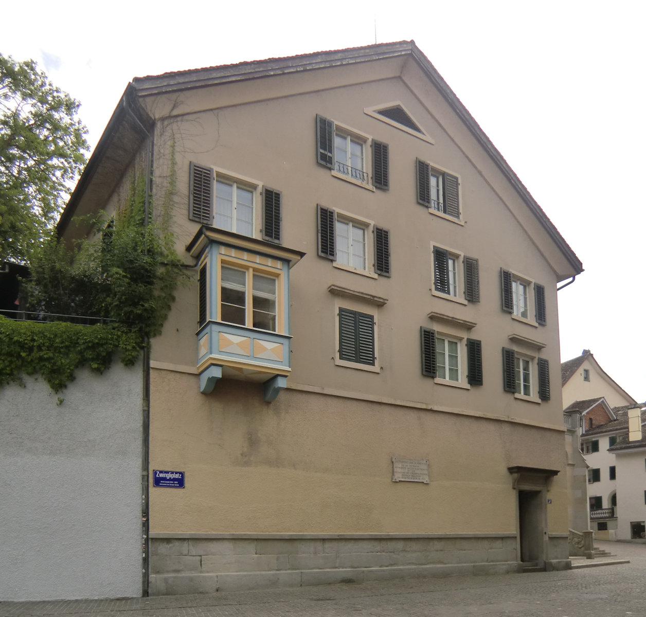 Pfarrhaus des Großmünsters, Bullingers Amtswohnung in Zürich ab 1536