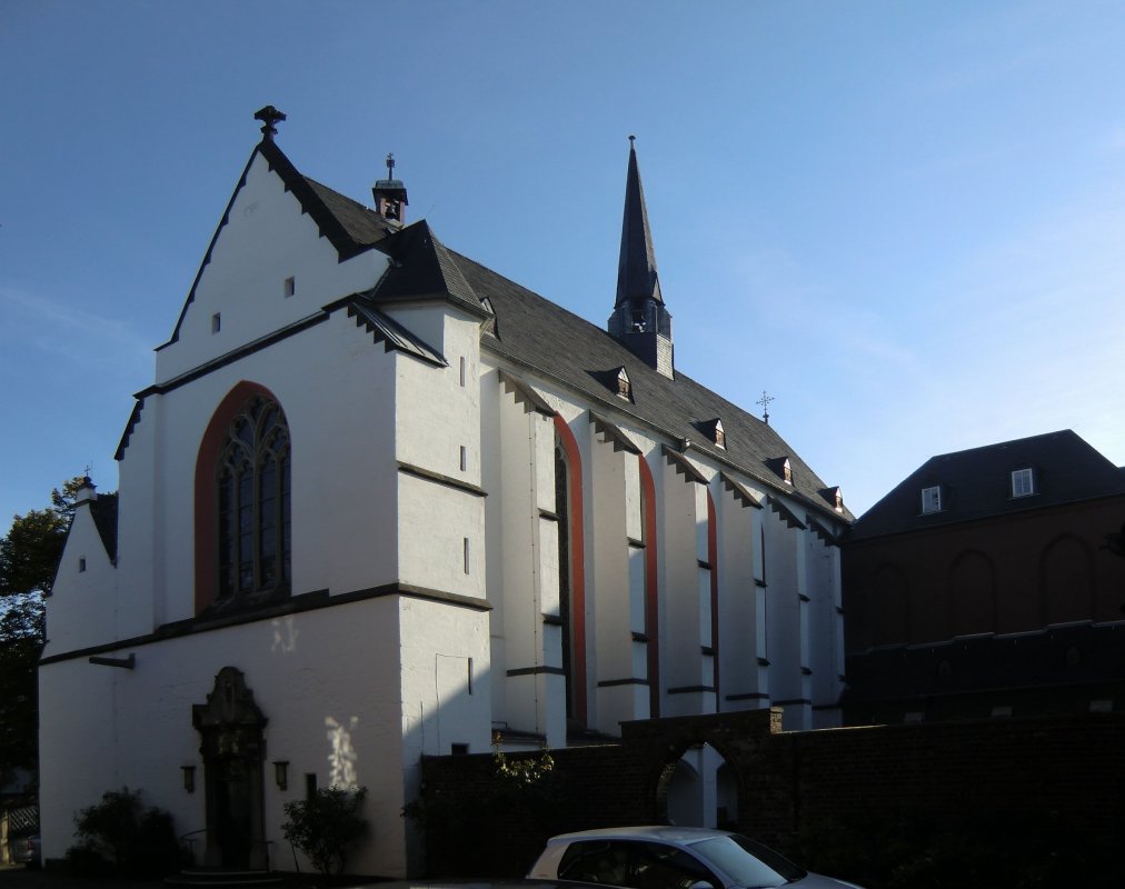 Kartäuserkirche in Köln, 1393 geweiht, heute Evang. Kirche, das Kloster ist Sitz der Evangelischen Kirchenverwaltung Köln