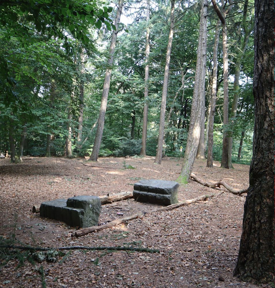 Stelle des ehemaligen Klosters Monnikhuizen im Wald bei Arnhem