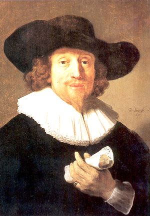 Rembrandt: Portrait eines Musikers, vermutlich Heinrich Schütz