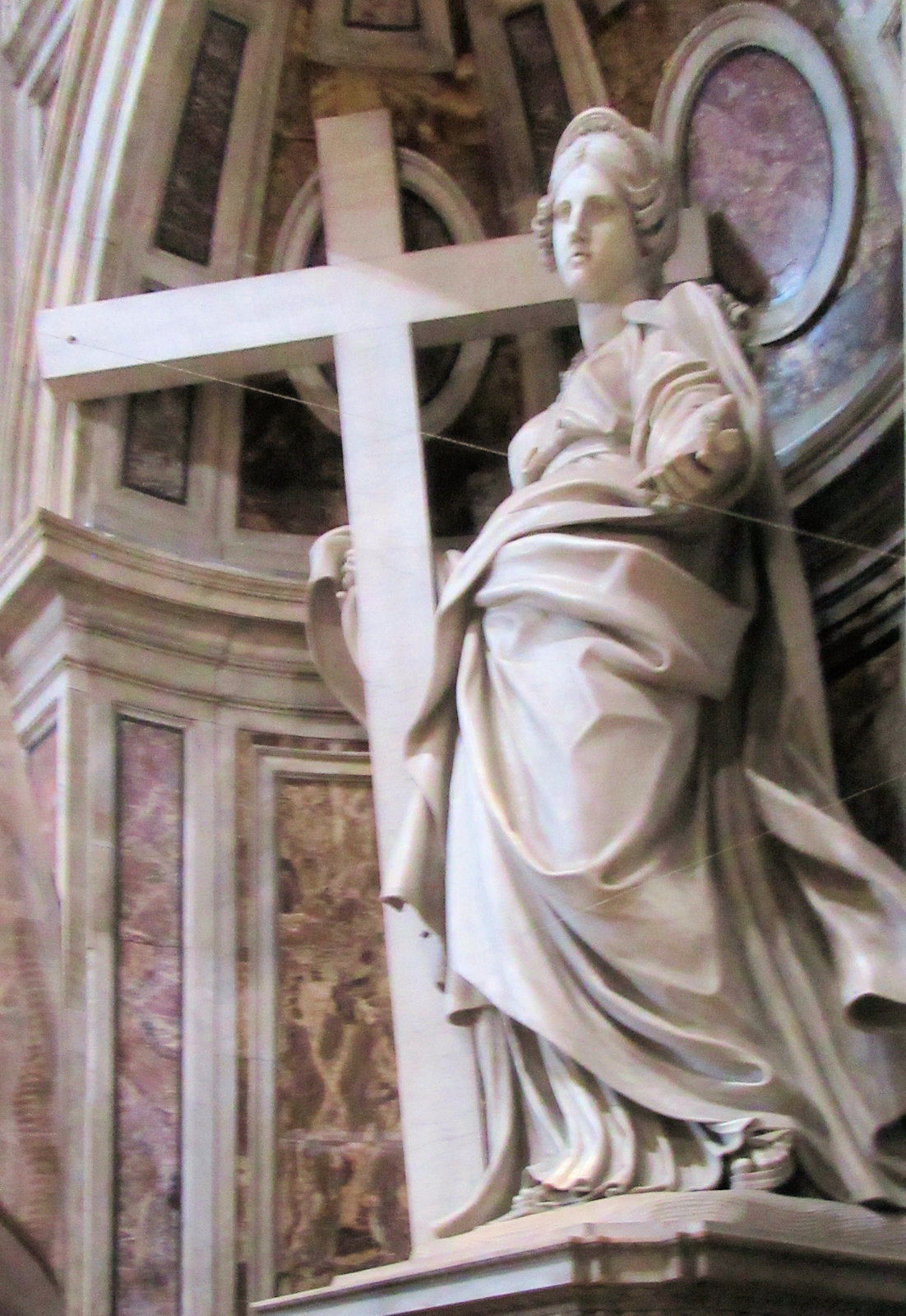 Andrea Bolgi: Statue, um 1634, im Petersdom in Rom